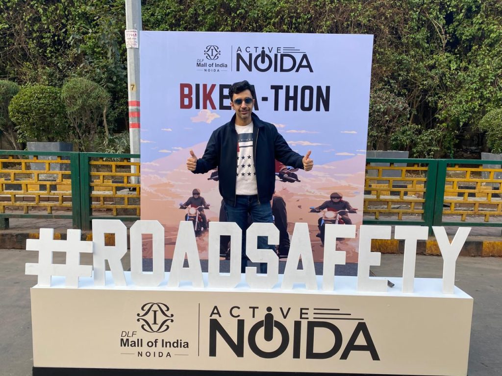 Chief Guest at a Bikathon in Noida