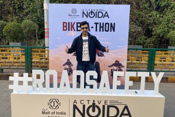 Chief Guest at a Bikathon in Noida